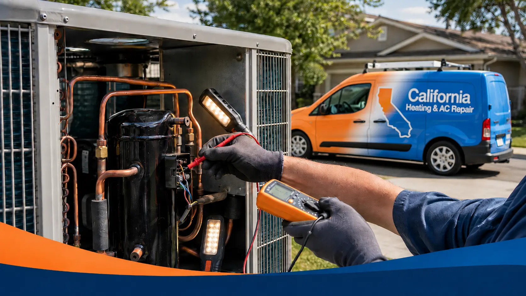 Air conditioning compressor repair and replacement in Fresno, California