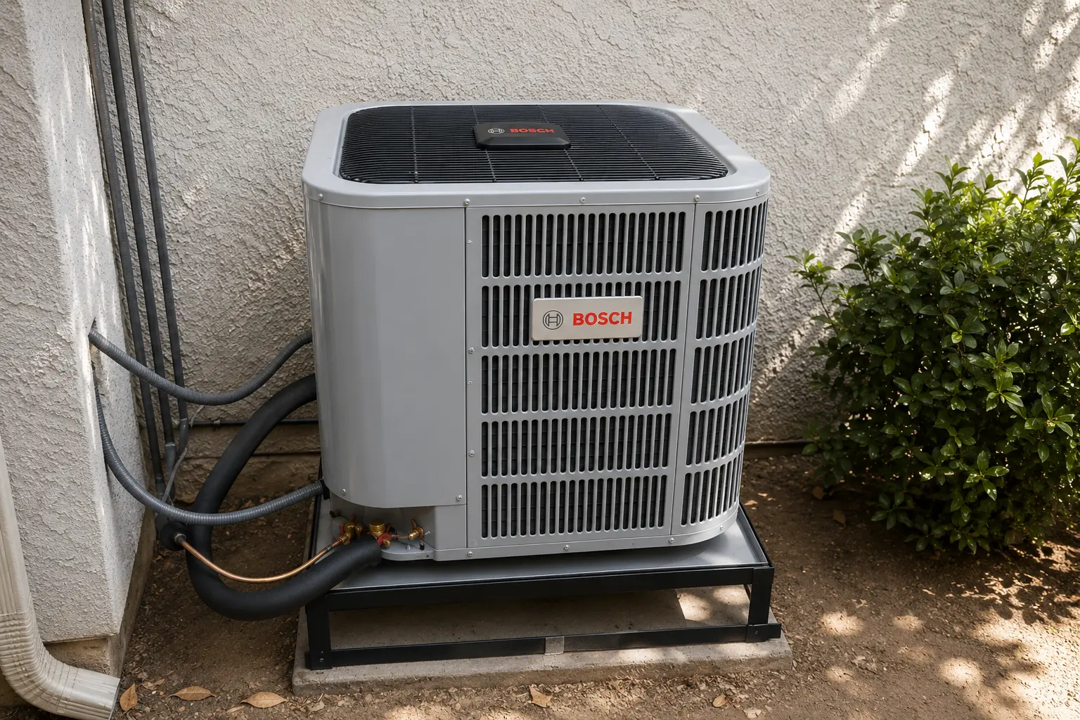 California Heating & AC Repair technician servicing an air conditioning system in Fresno