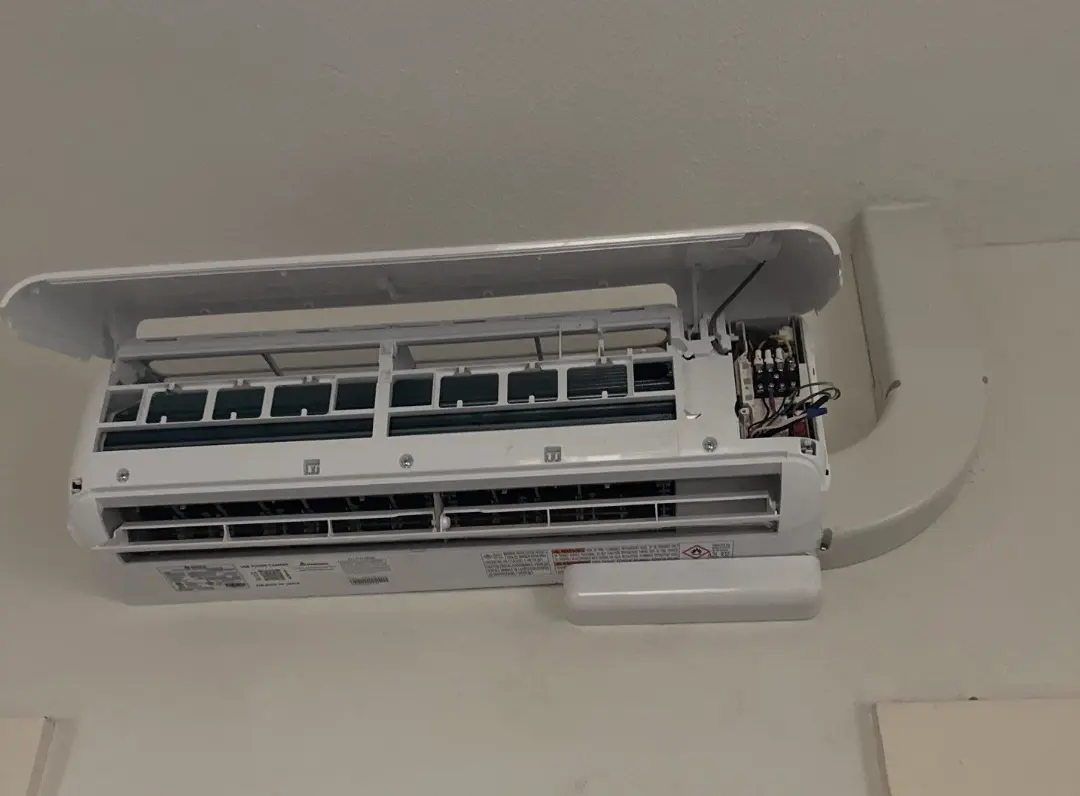Ductless mini-split installation for a garage, ADU or addition in Fresno, California