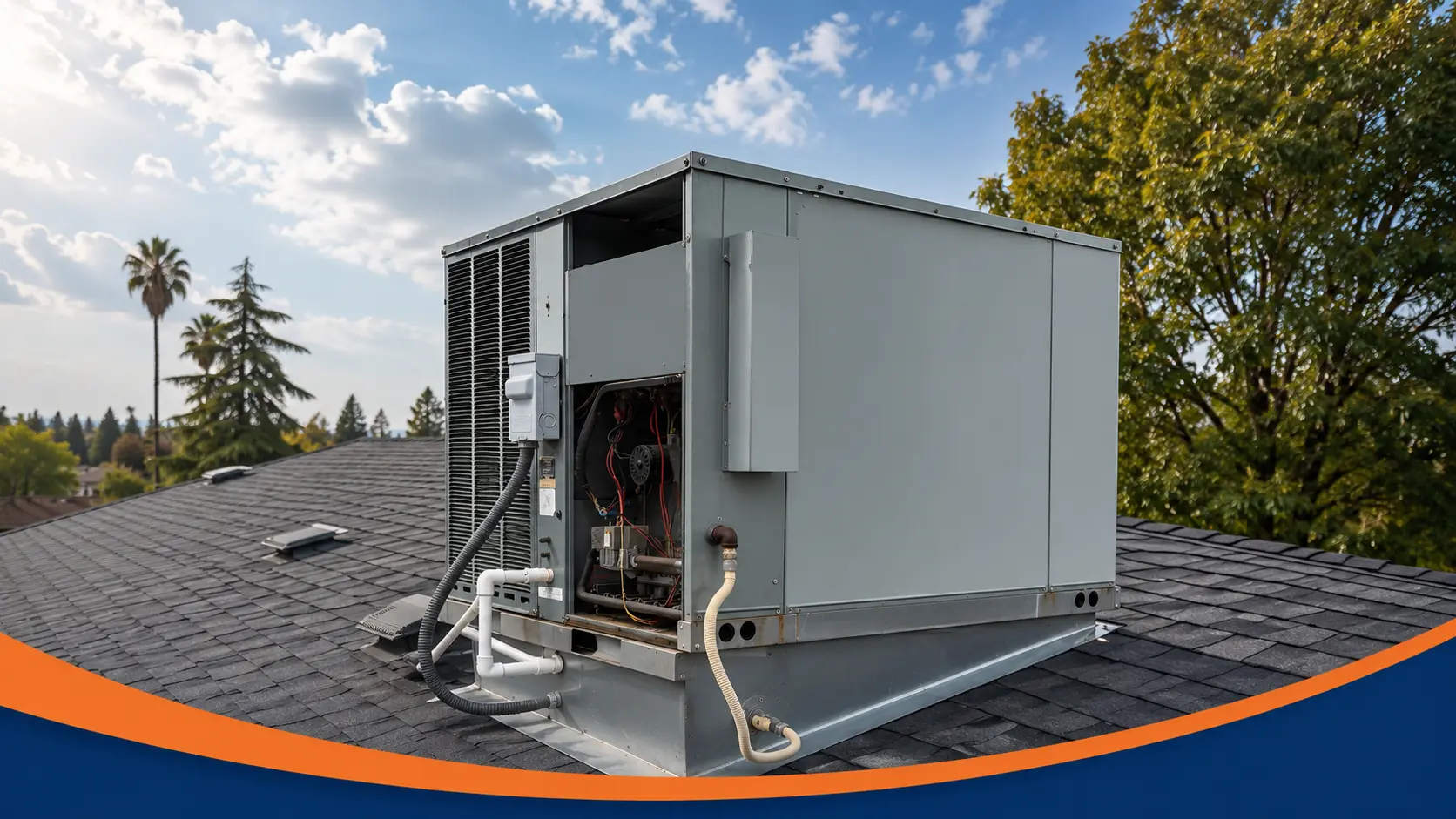 Packaged HVAC unit repair and replacement in Fresno, California