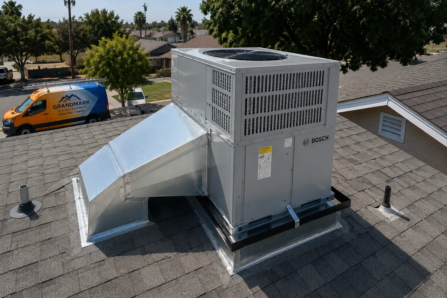 Swamp cooler to central air conditioning conversion in Fresno, California